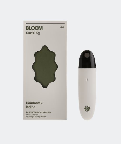Photograph of product: Bloom: Surf | Rainbow Z | Live Resin Disposable
