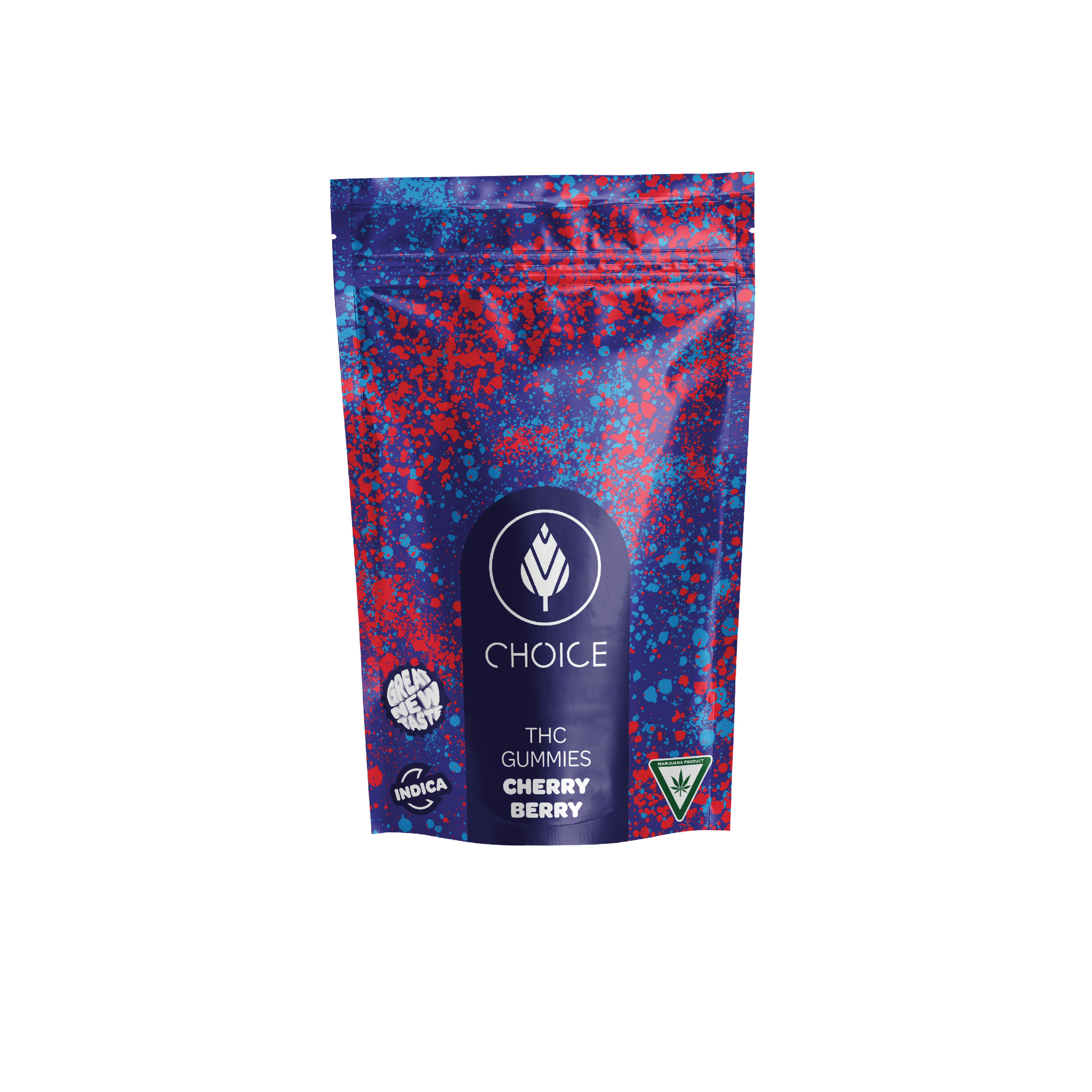 Photograph of product: Choice | Chronic Cherry Berry | Gummies | 200mg | Oui'd