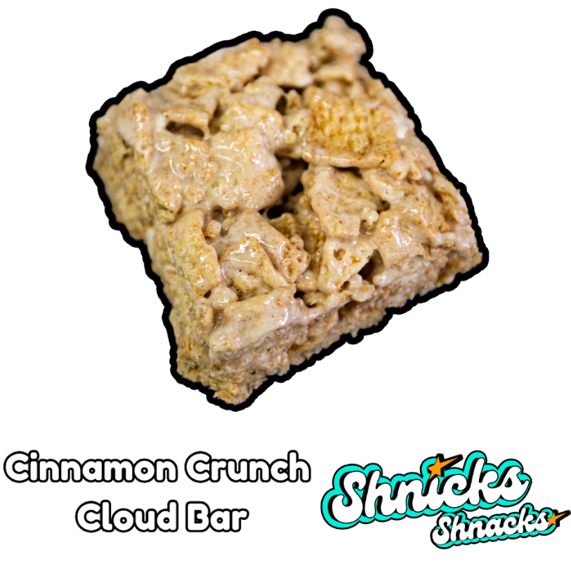 Photograph of product: Shnicks Shnacks - Cinnamon Crunch Bar - 10mg - Edible