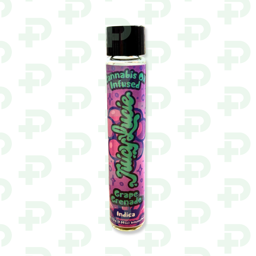 Photograph of product: Juicy Lucie Infused Preroll - Grape Grenade
