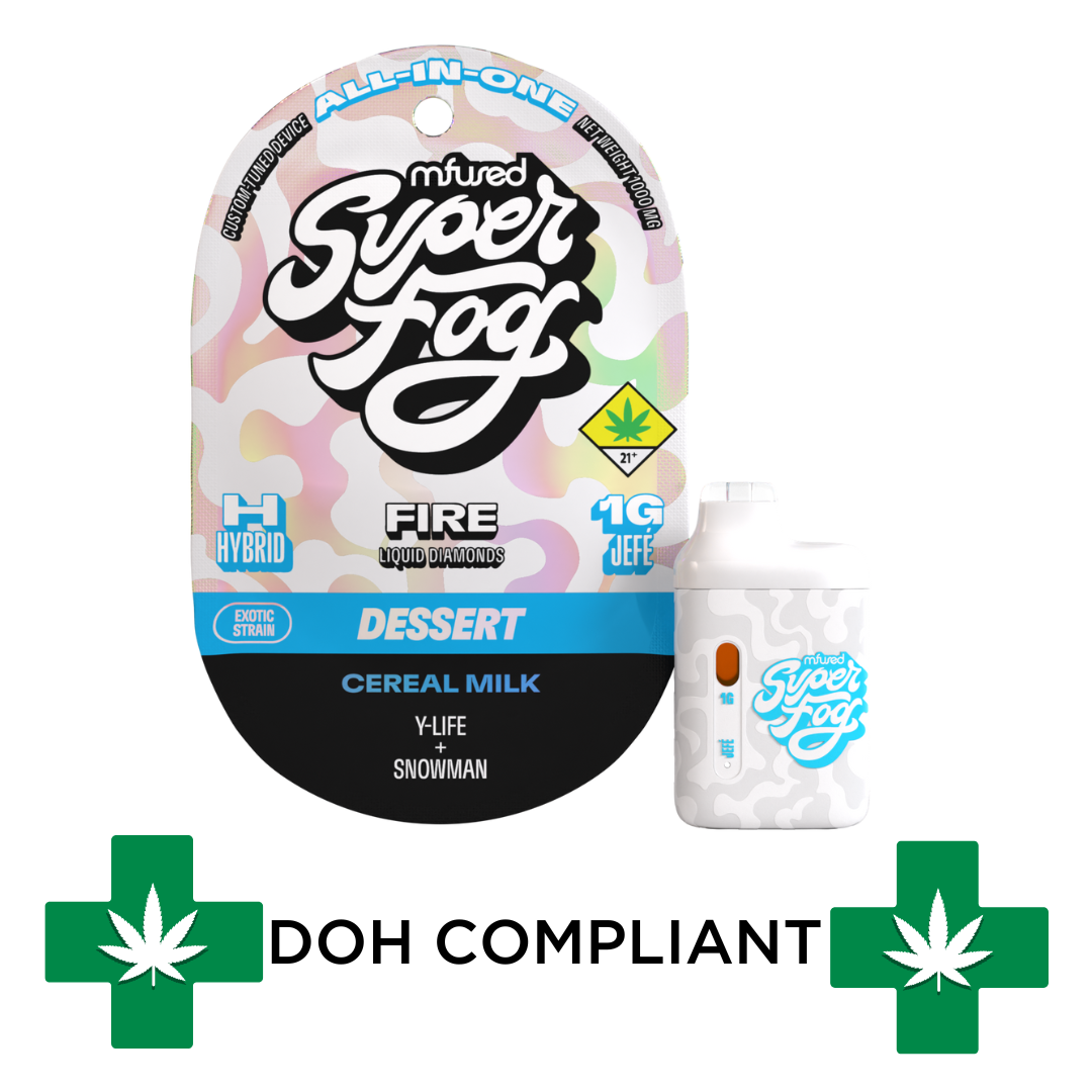 Photograph of product: DOH | Cereal Milk Super Fog Fire Disposable Cartridge | 1g