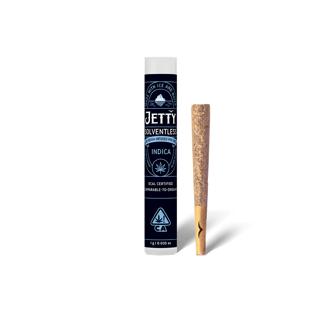 Photograph of product: Jetty Extracts | Gmo x Crumpets Rosin Infused Pre-Roll | 1g