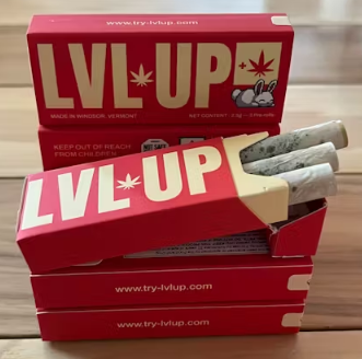 Photograph of product: LVL UP | Cherry Strudel | Pre-Roll | 3 Pack (.85G ea)