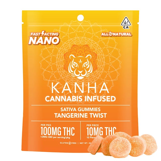 Photograph of product: Nano Tangerine Twist 100mg - Nano- Sativa