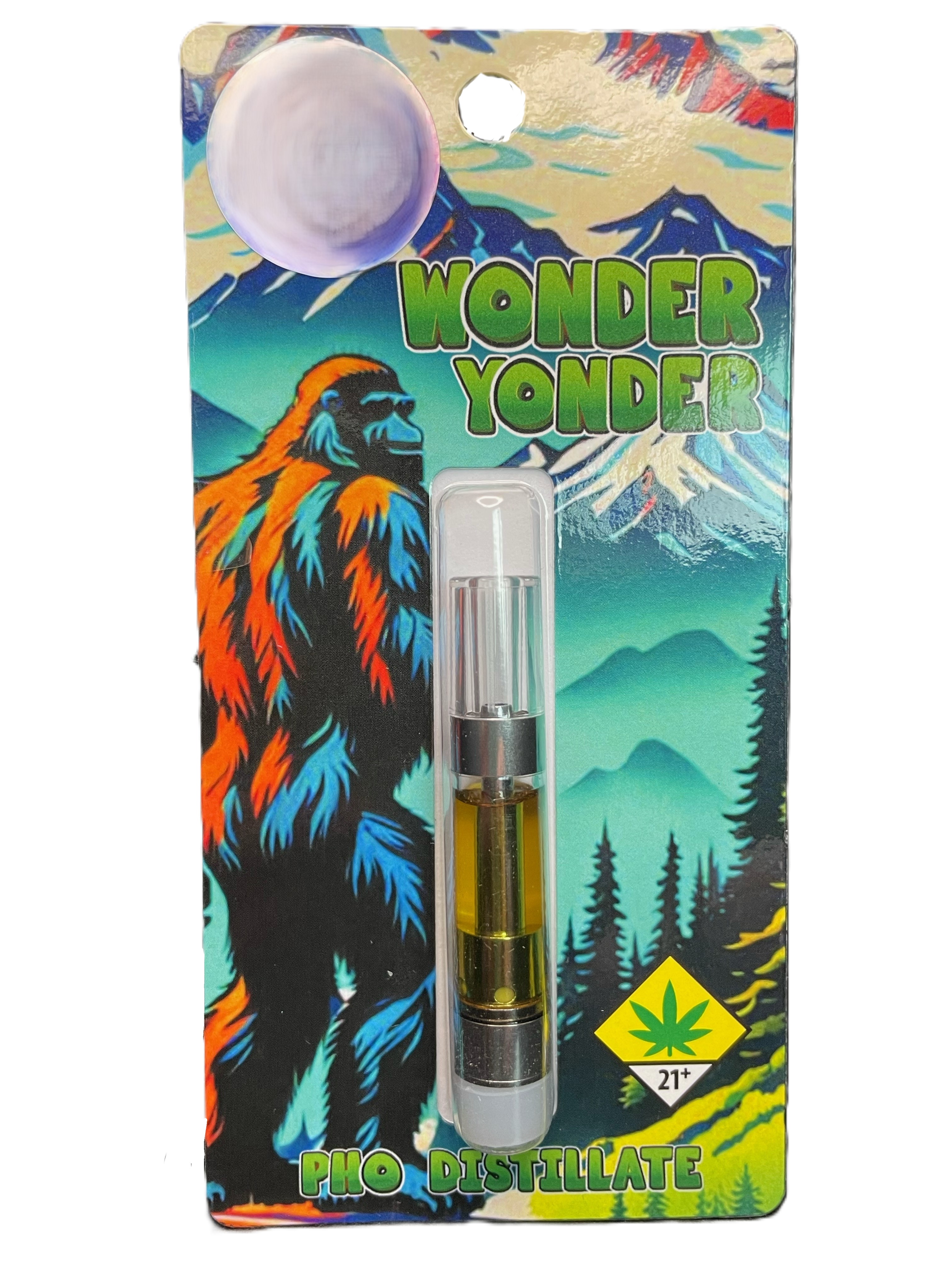 Photograph of product: Wonder Yonder - Vape Cart: Blue Raspberry