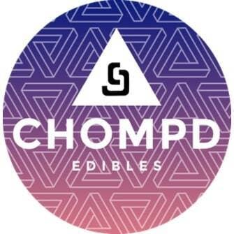 Photograph of product: CHOMPD - GUMMY - SINGLE - GEEK BOMB - BLUE RASPBERRY & RAINBOW - 100mg