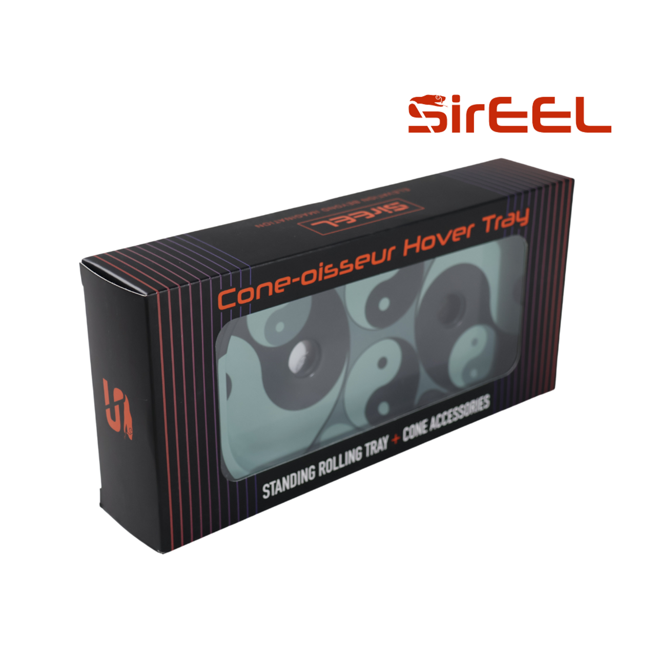 Photograph of product: SirEEL - 9.3" x 4.4" Cone-oisseur Hover Cone Rolling Tray - Assorted Styles