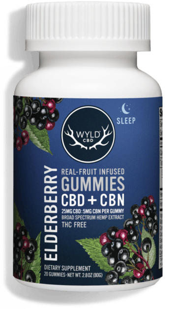 Photograph of product: Edible Gummies Wyld Elderberry CBD/CBN - 500/100mg - NWC