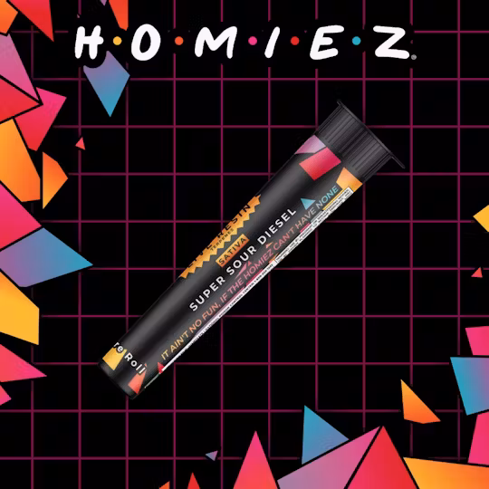 Photograph of product: HOMIEZ | Infused Preroll | Super Sour Diesel | 1.3g