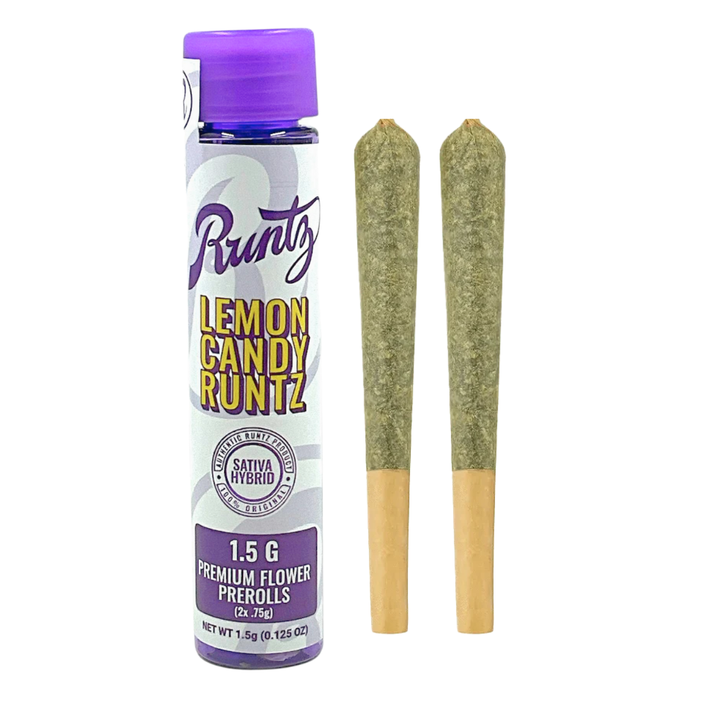 Photograph of product: Runtz | Lemon Candy Runtz | Pre-Roll Multipack | 2pk