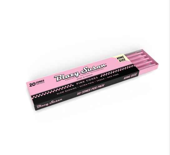Photograph of product: Blazy Susan: King Size Pink Paper Cones | 20pk