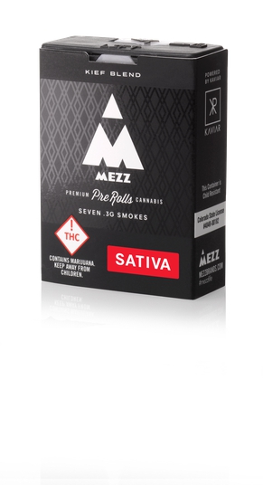 Photograph of product: Mezz - Kief Blend Infused PreRoll (S) 7 pack