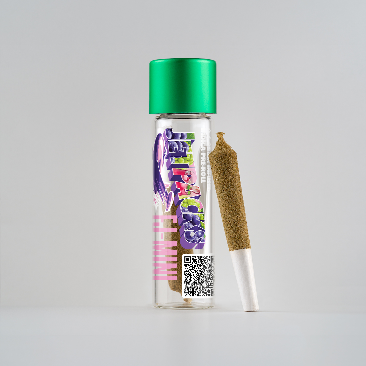 Photograph of product: Blueberry Kush 0.6g FJ Mini Infused Pre-Roll