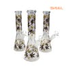 Photograph of product: 9.75" 420 Rasta Leaf the World Behind Beaker Bong with Bowl
