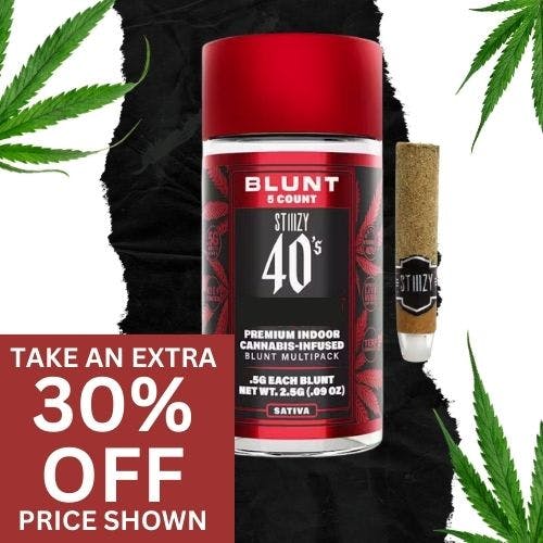 Photograph of product: Strawberry Cough (S) - 5pk Mini Blunts 40's - Retail