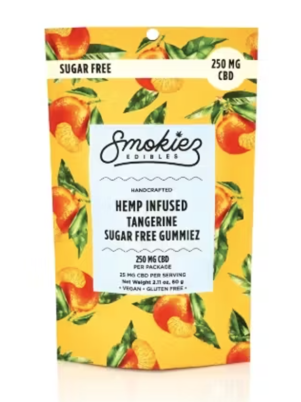 Photograph of product: Sugar Free Tangerine - 250 mg CBD - 10 Pack