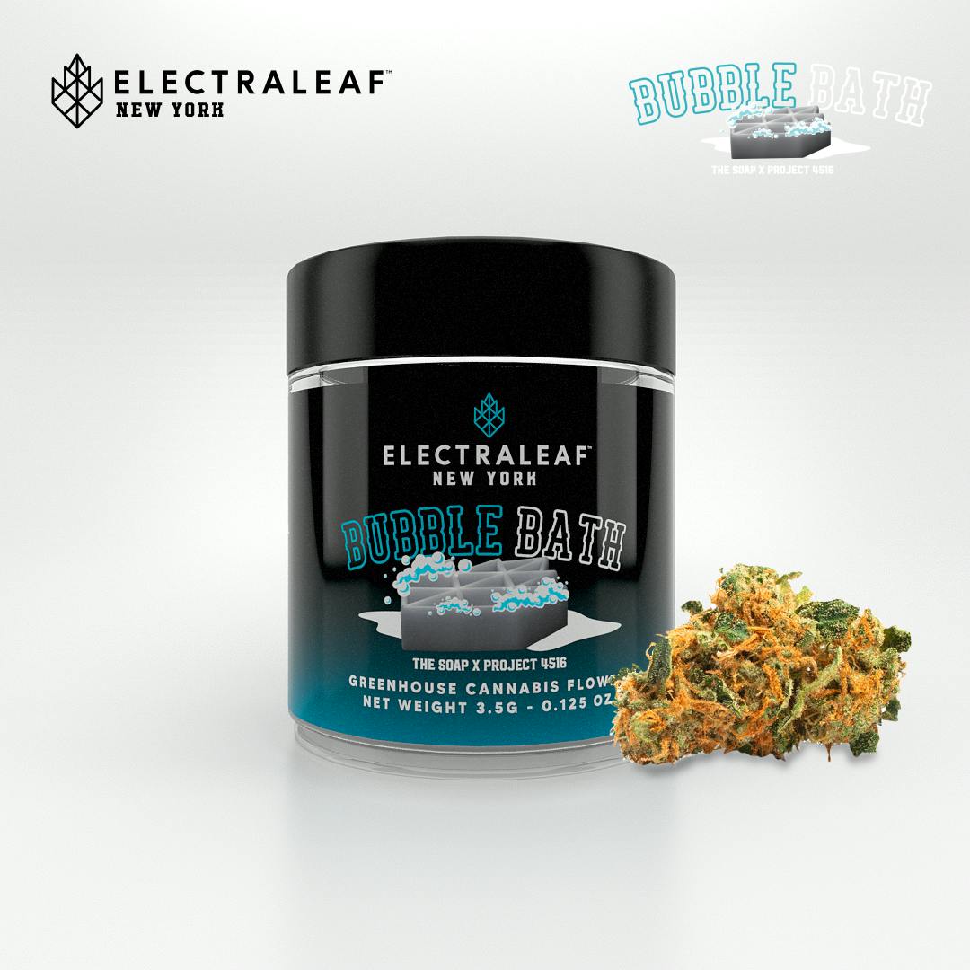 Photograph of Product: F3 | ElectraLeaf | Bubble Bath | Flower - 3.5g