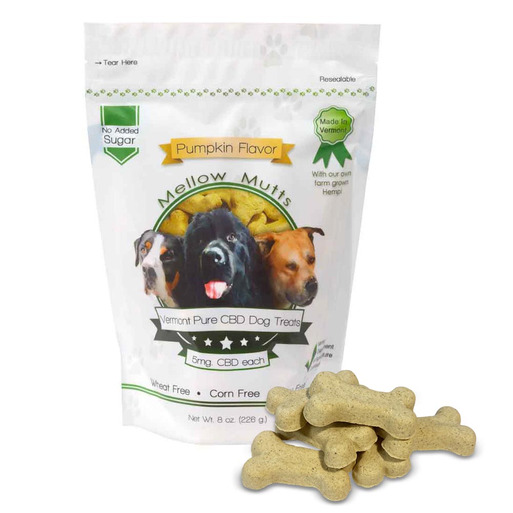 Photograph of product: Vermont Pure CBD | Dog Treats | 5mg | Pumpkin