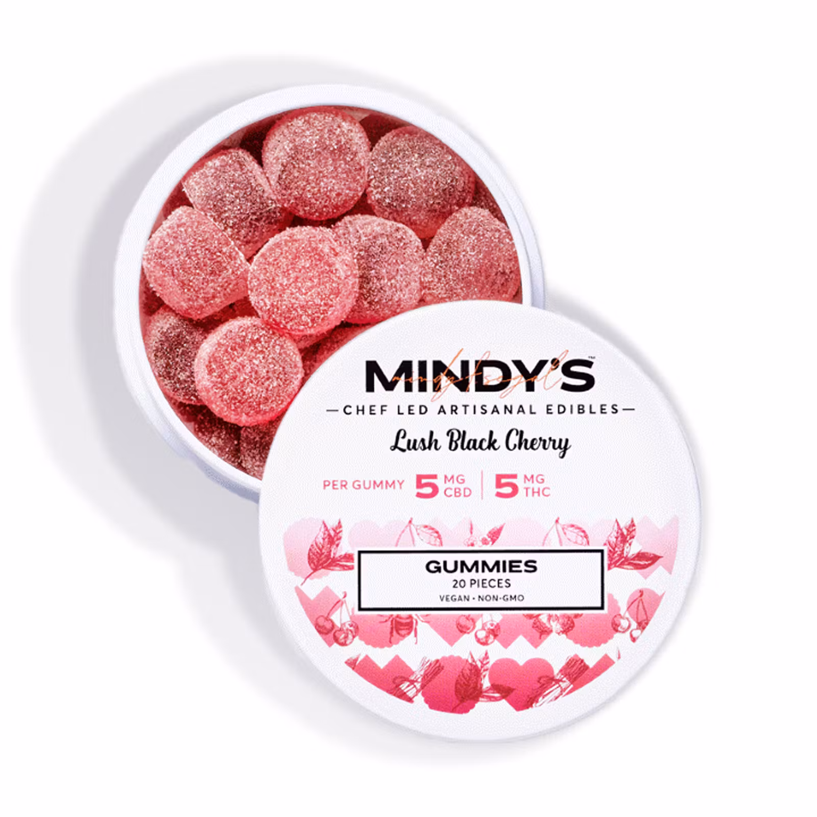 Photograph of product: Lush Black Cherry Gummies | 1:1 TH-oui:CBD | 100mg | 20ct (H)