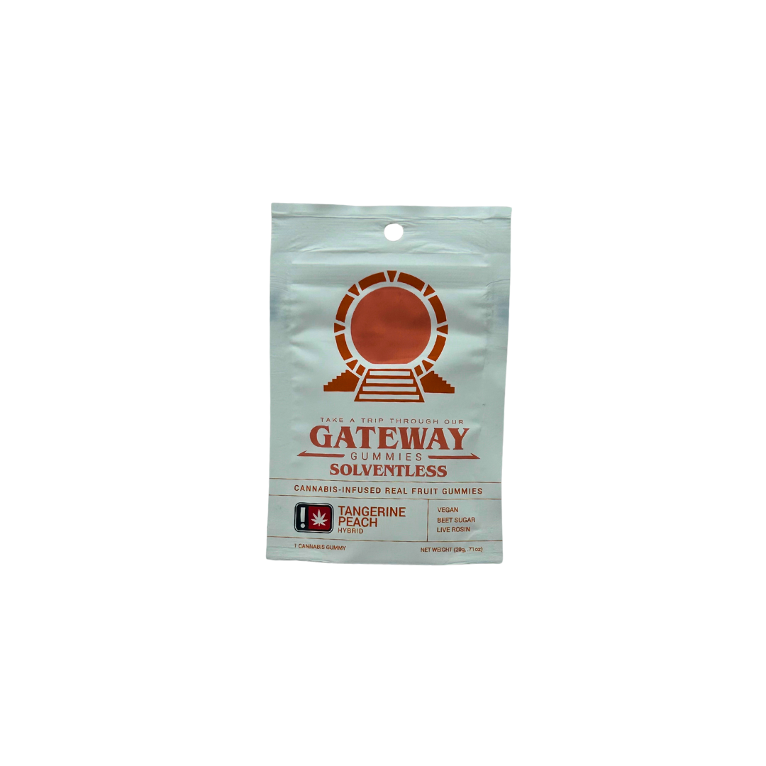 Photograph of product: Tangerine Peach Live Rosin Gummy Single Hybrid 100MG
