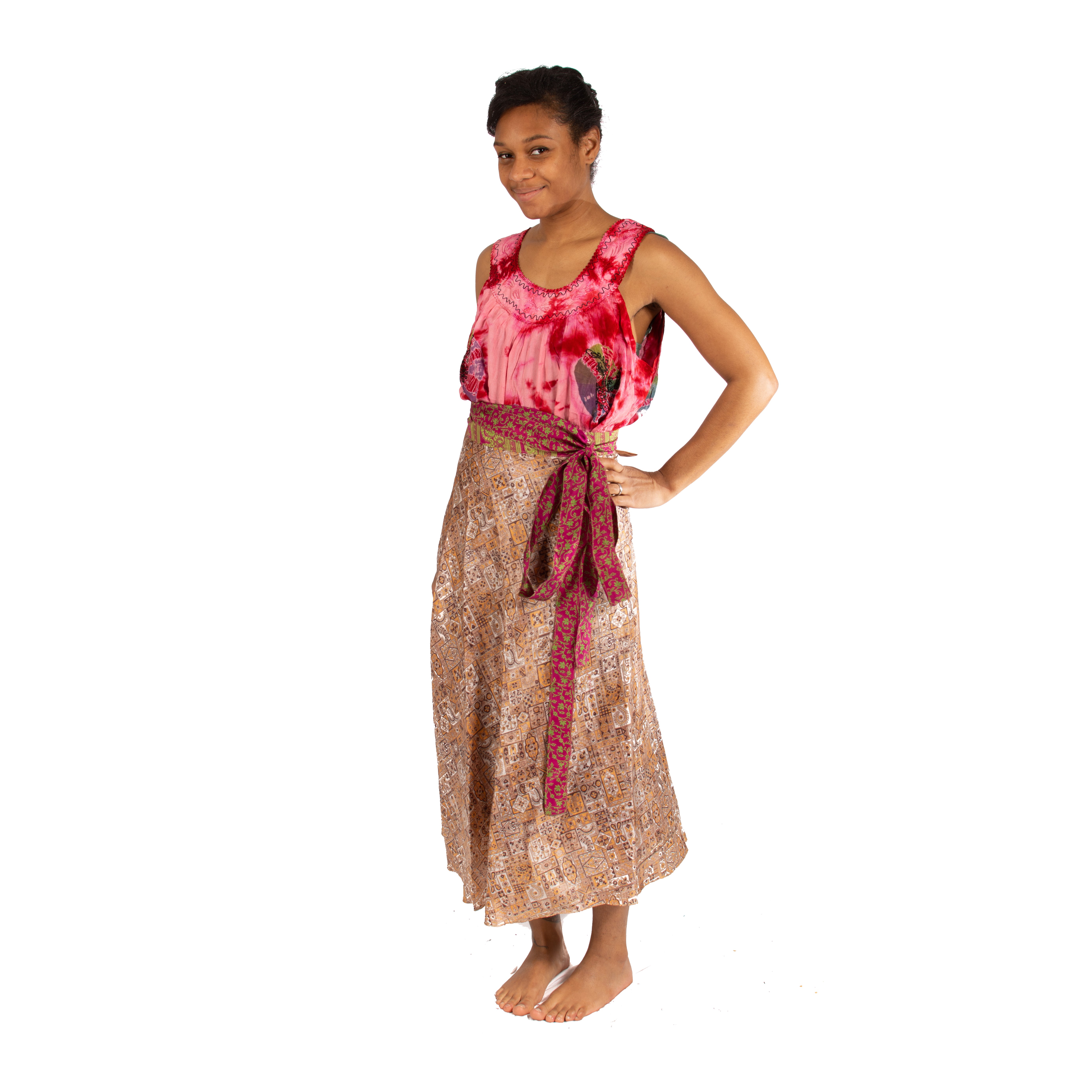 Photograph of product: Wraparound Silk Saree Skirt