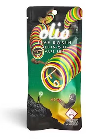 Photograph of product: Olio | Trog Mints Live Rosin | Disposable Vaporizer | 0.5g