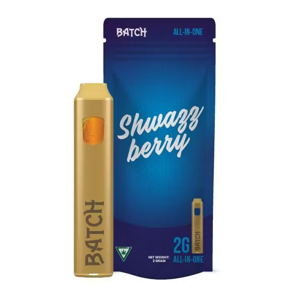 Photograph of product: Batch | Shwazzberry | 2G Distillate Disposable