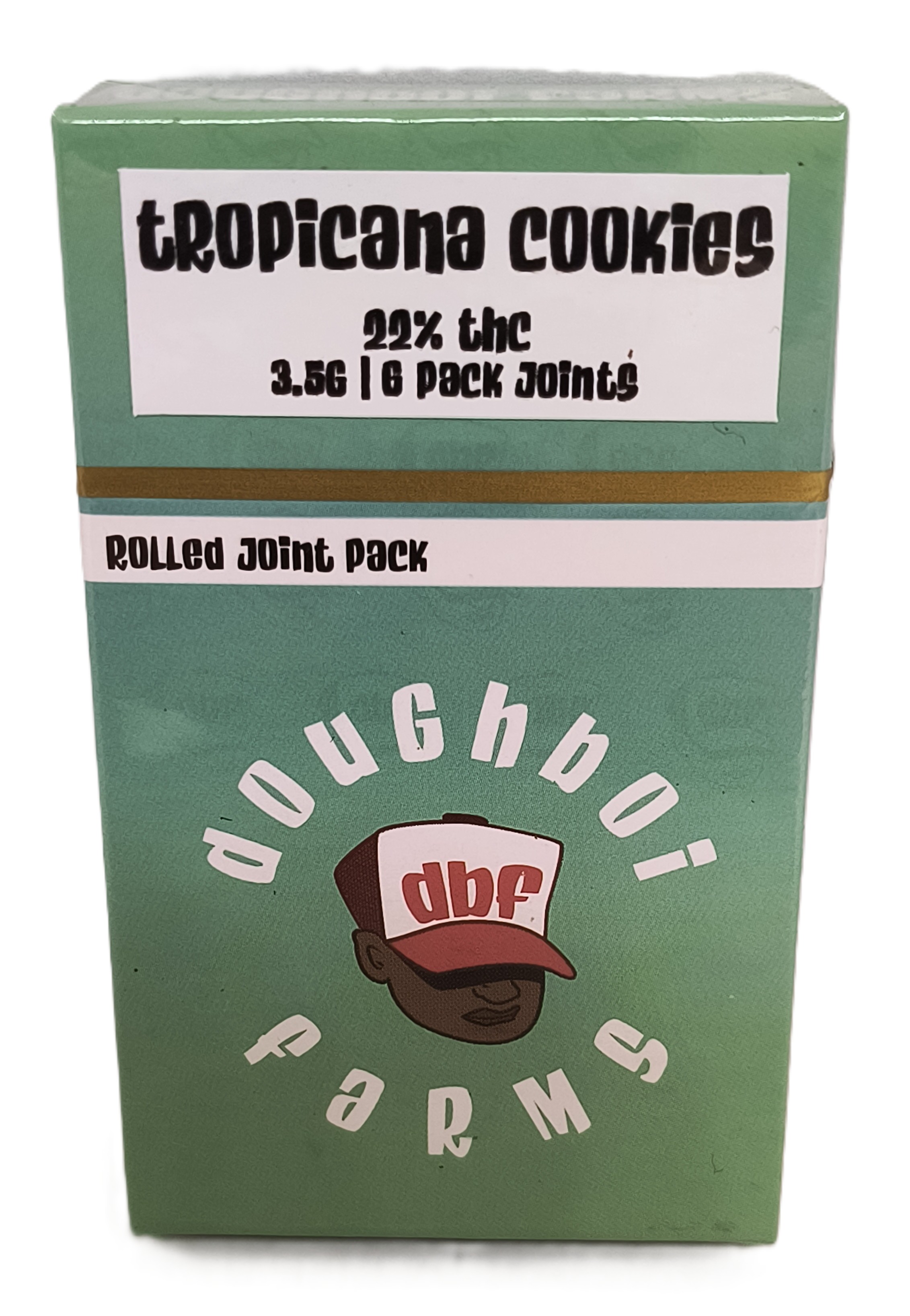 Photograph of product: Tropicana Cookies | .58g Pre-Roll 6-Pack | Doughboi