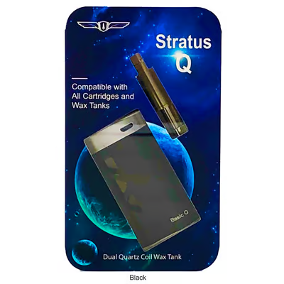 Photograph of product: Stratus Q Dual Quartz Coil Wax Tank Battery