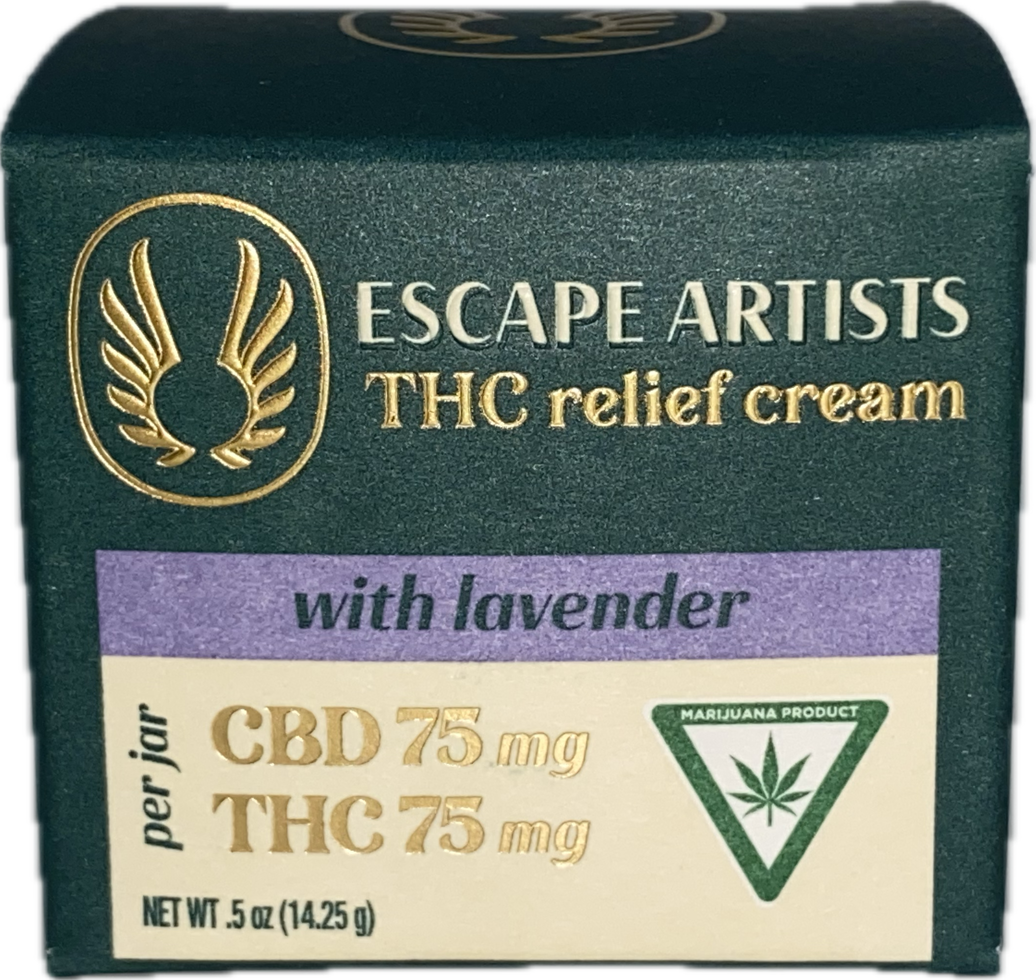 Photograph of product: Escape Artists - Transdermal TH-oui Relief Cream .5oz - 1:1 Lavender - 75mg