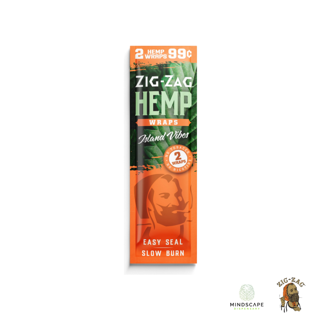 Photograph of product: ZIG ZAG CIGAR HEMP WRAP ISLAND VIBES
