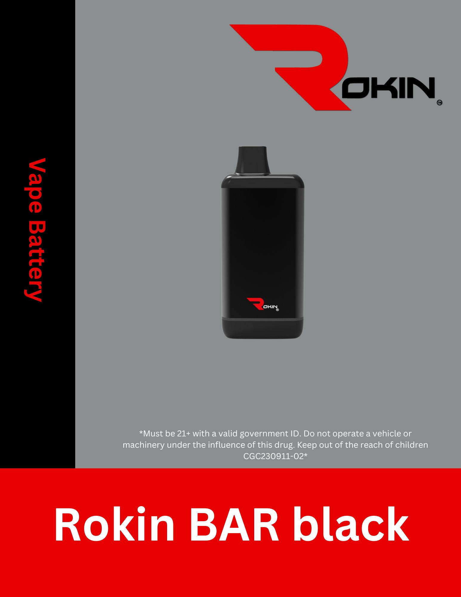 Photograph of product: BAR - Black