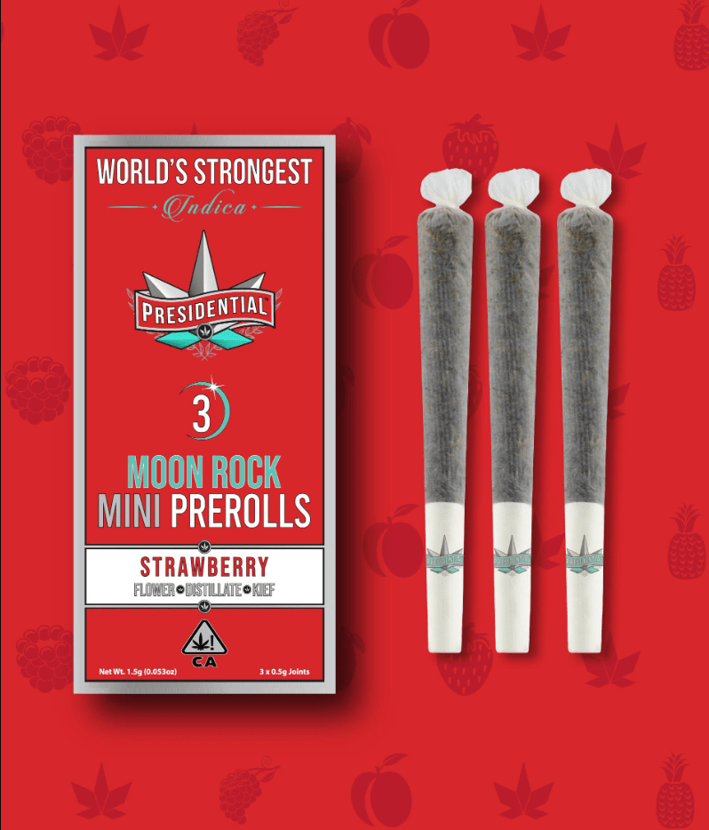 Photograph of product: Infused Strawberry Minis 1.5g (3-Pack | 0.5g Each)
