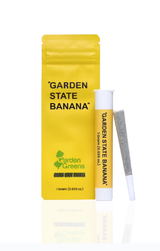 Photograph of product: Garden State Banana - Blueberry Banana - Preroll 1G