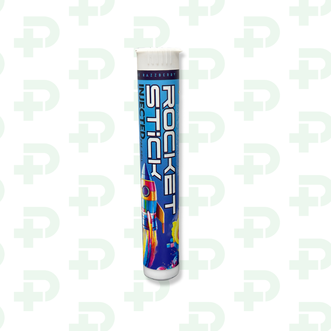 Photograph of product: Rocket Stick Infused Preroll - Blue Razz