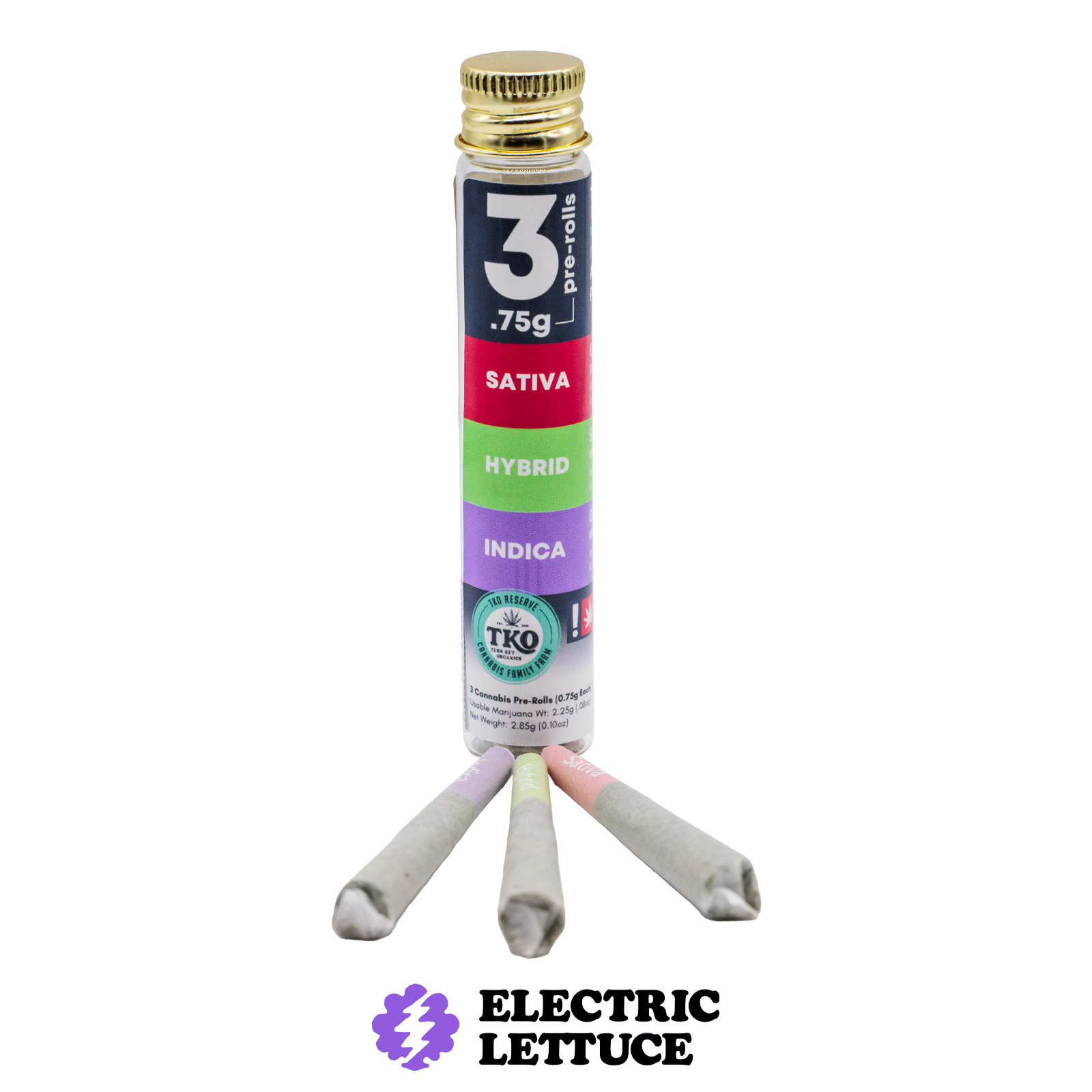 Photograph of product: TKO Reserve Grapefruit x Slurp Juice x Obama Kush 3pk Pre-Roll 0.75g