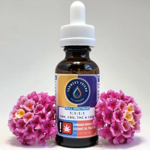 Photograph of product: 1:1:1:1 CBN:CBD:TH-oui:CBG Tincture | 1oz