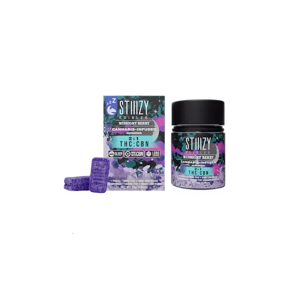 Photograph of product: Ratioed Midnight Berry Gummies 100mg (10-Pack | 10mg Each)