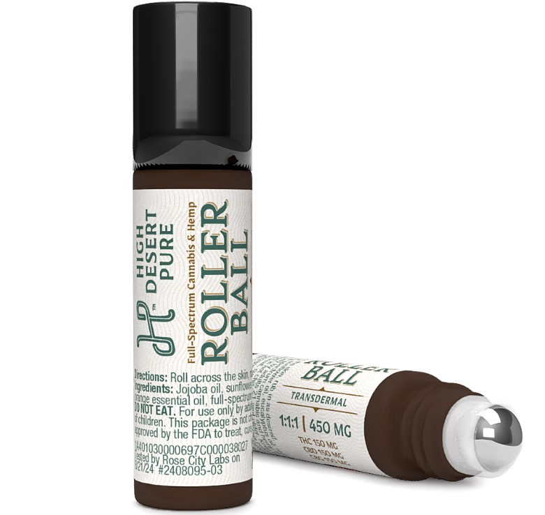 Photograph of product: 250mg 1:1 Roller Ball - Topical Oil - High Desert Pure