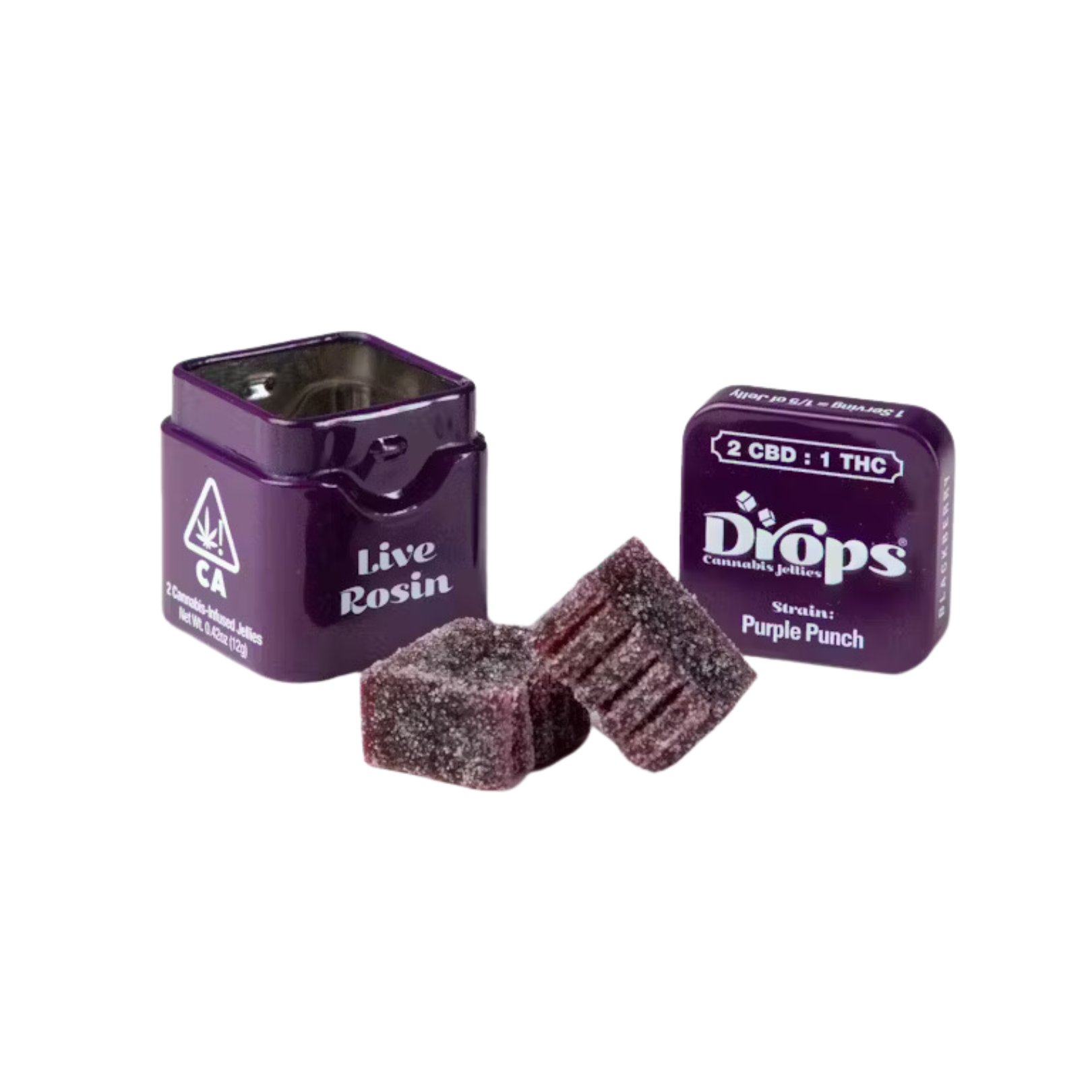Photograph of product: BLACKBERRY LIVE ROSIN GUMMIES 2-PACK (2:1 CBD:TH-oui)