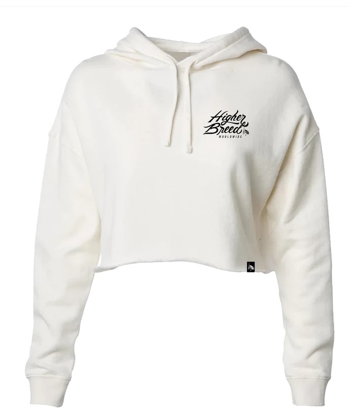 Photograph of product: HB Worldwide Crop-top Hoodie XSM Bone