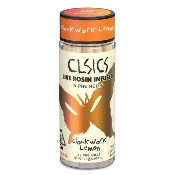Photograph of product: Clsics - Ghost Vapor - Oui'd - Rosin Infused Preroll - 5 Pack