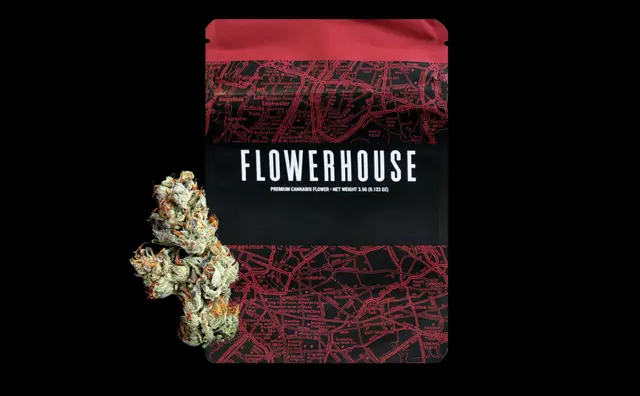 Photograph of Product: Flowerhouse Flower RB GMO Hybrid-I 3.5g