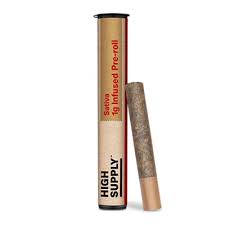 Photograph of product: High Supply Purple Churro 1g Infused Preroll
