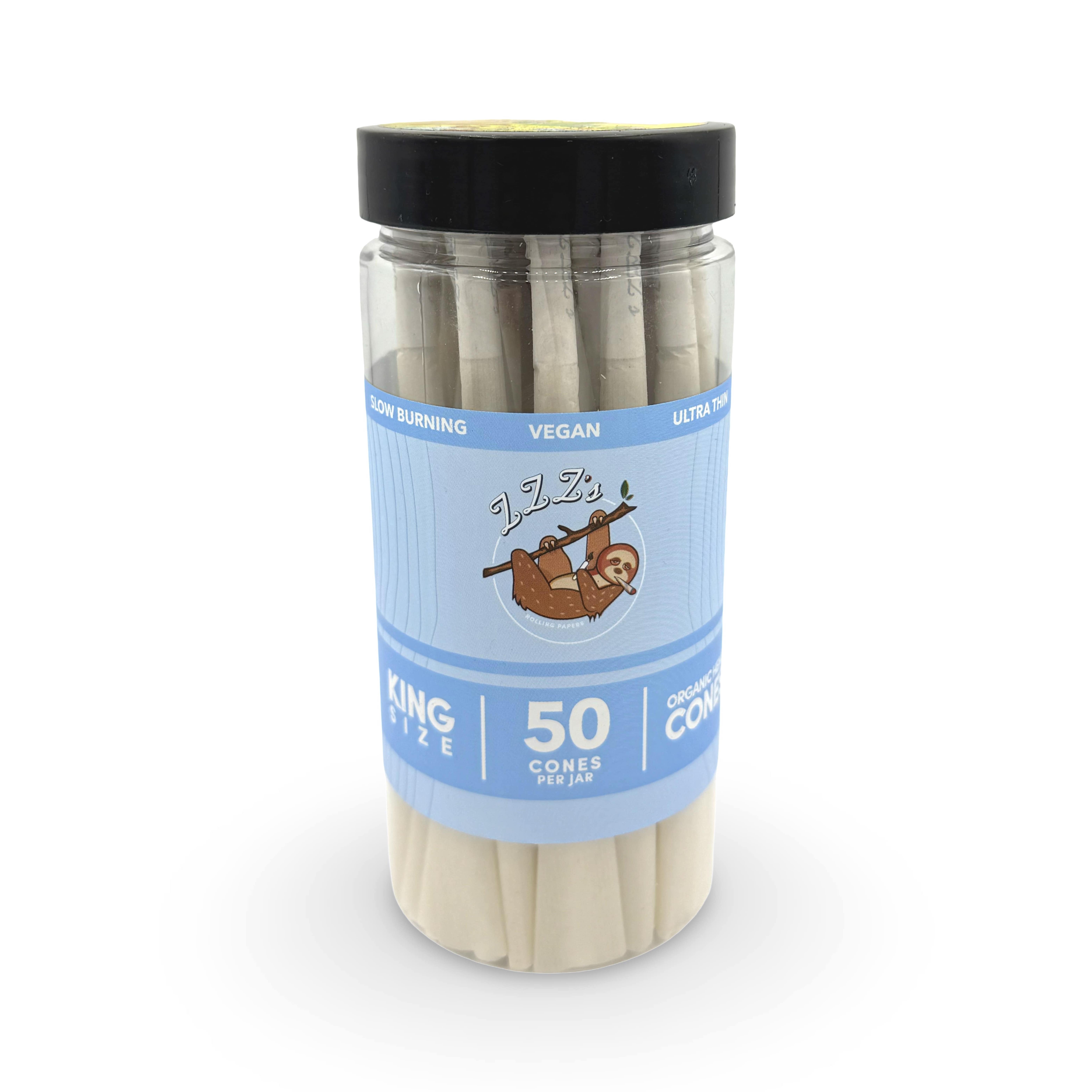 Photograph of product: Zzz's - Stoner Sloth - Cones - 50pk - King Size