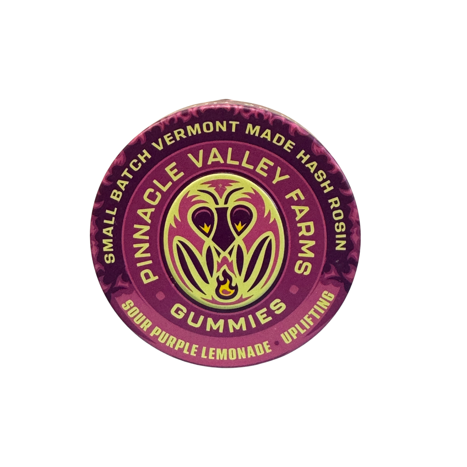 Photograph of product: au chocolat Rosin Gummies - Sour Purple Lemonade | 100mg | Pinnacle Valley Farms