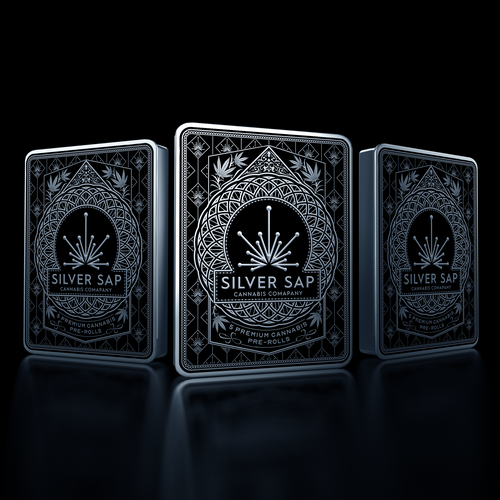 Photograph of product: Silver Sap | 5 Pack Tin | Dark Rainbow