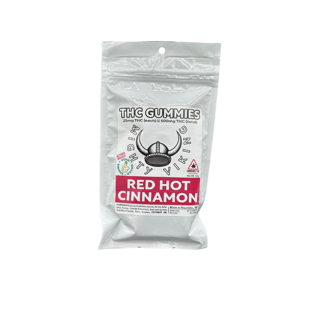 Photograph of product: 25mg Red Hot Cinnamon TH-oui Gummies