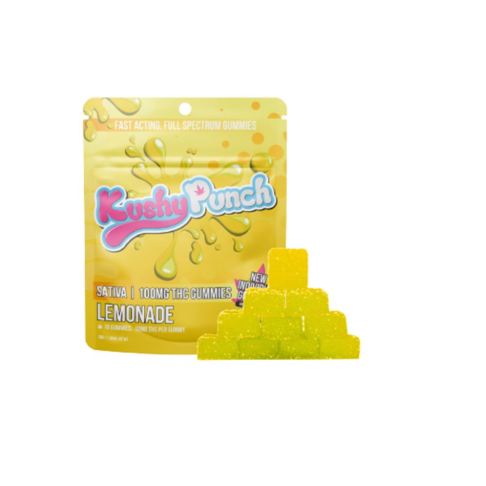 Photograph of product: Kushy Punch | Lemonade Full Spectrum 10pk | 100mg