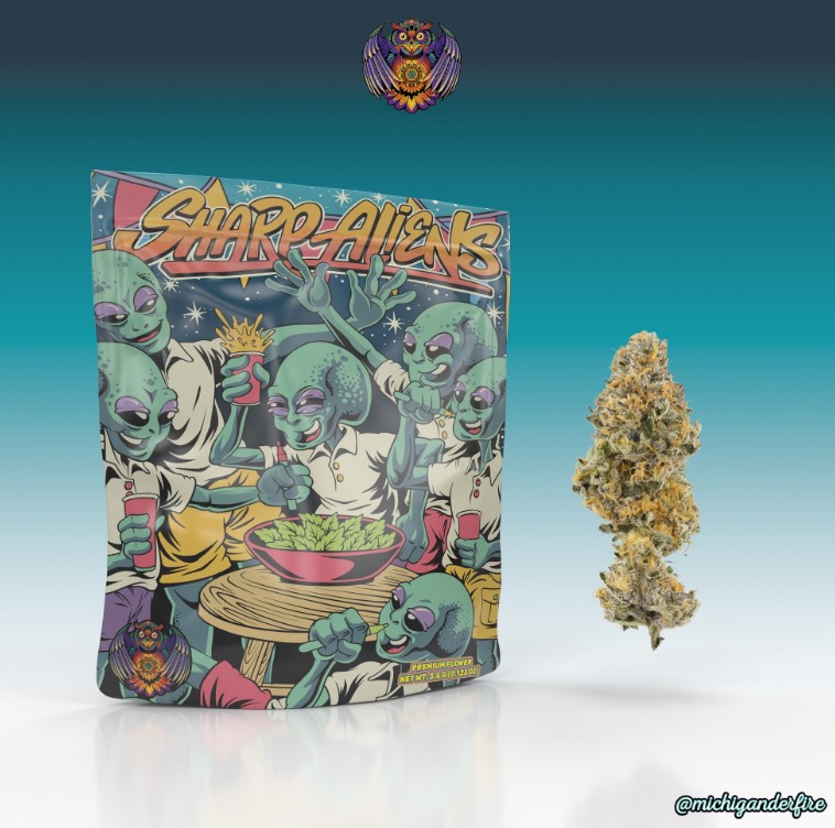 Photograph of product: Michigander Fire Sharp Aliens - 3.5g
